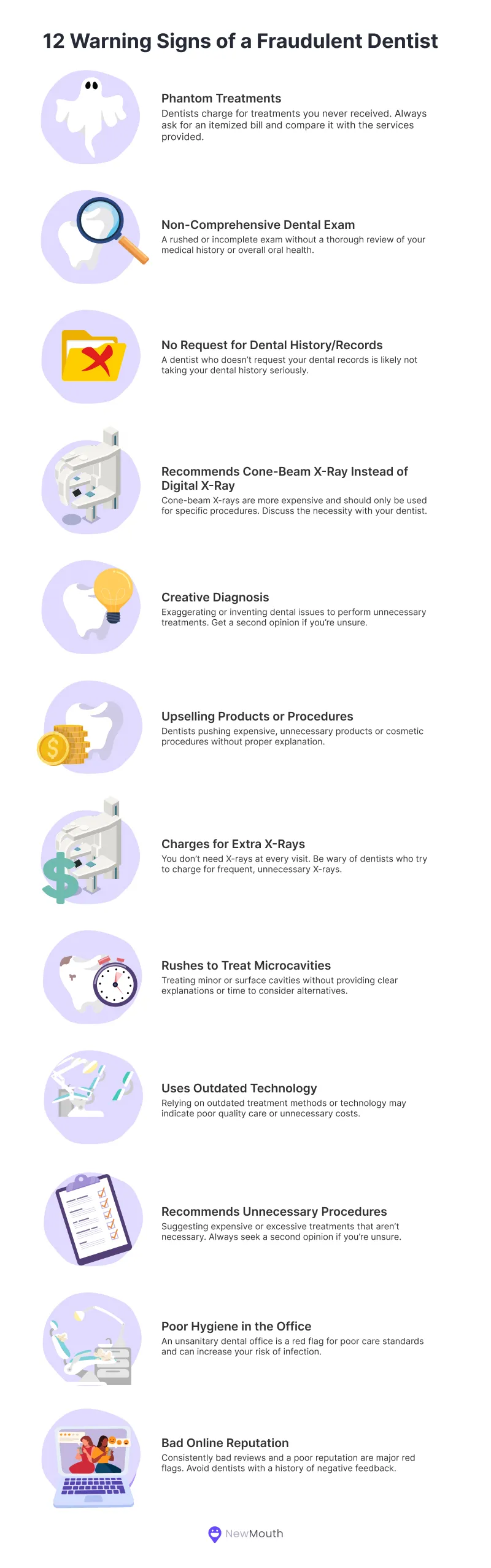 12 warning signs of a fraudulent dentist