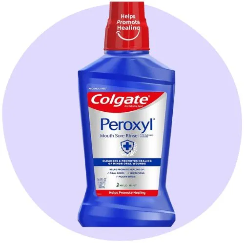 Colgate Peroxyl Antiseptic Mouthwash and Mouth Sore Rinse