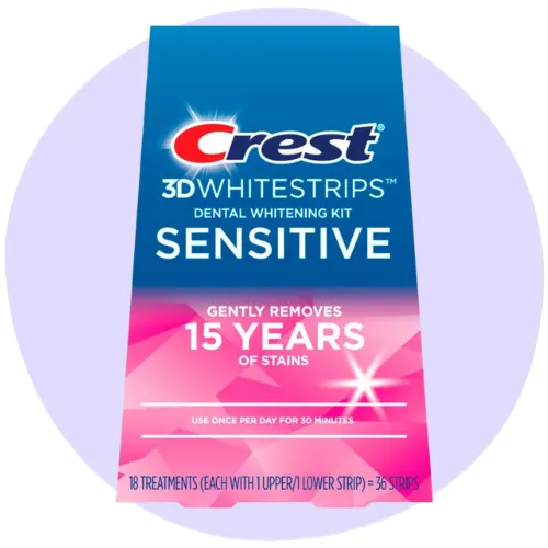 Crest 3D Whitestrips Sensitive At home Teeth Whitening