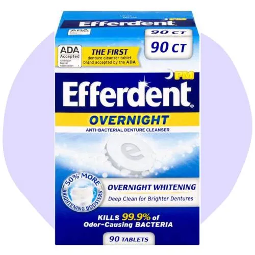 Efferdent Overnight Denture Cleanser