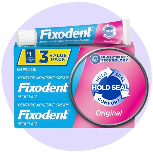 Fixodent adhesive