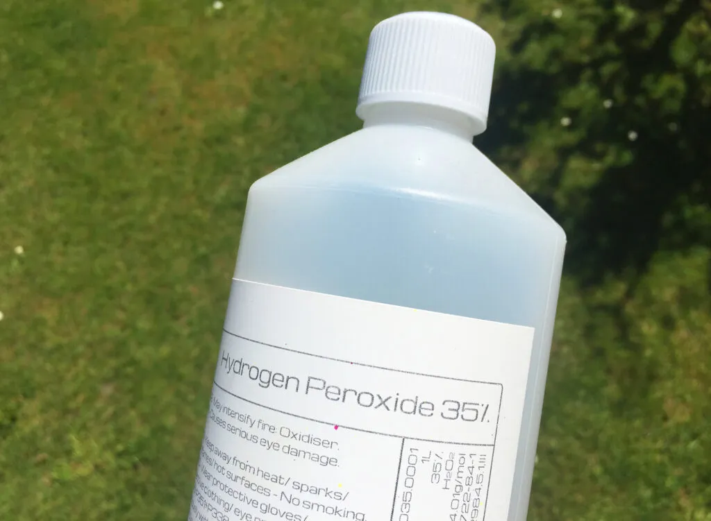 Generic Hydrogen Peroxide 35 chemical bottle
