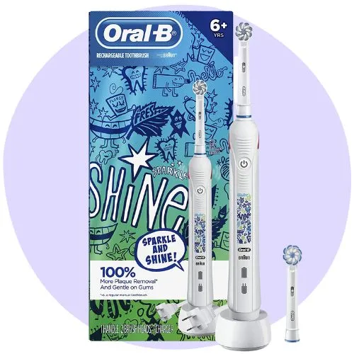 Oral B Kids Electric Toothbrush with Coaching Pressure Sensor and Timer