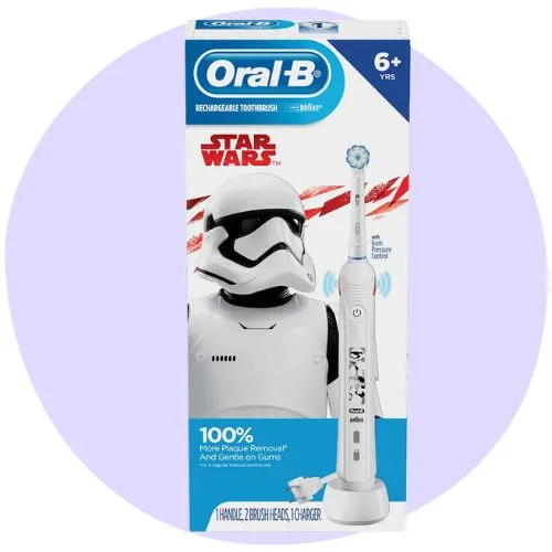 STAR WARS Kids Electric Toothbrush for Kids Ages 6