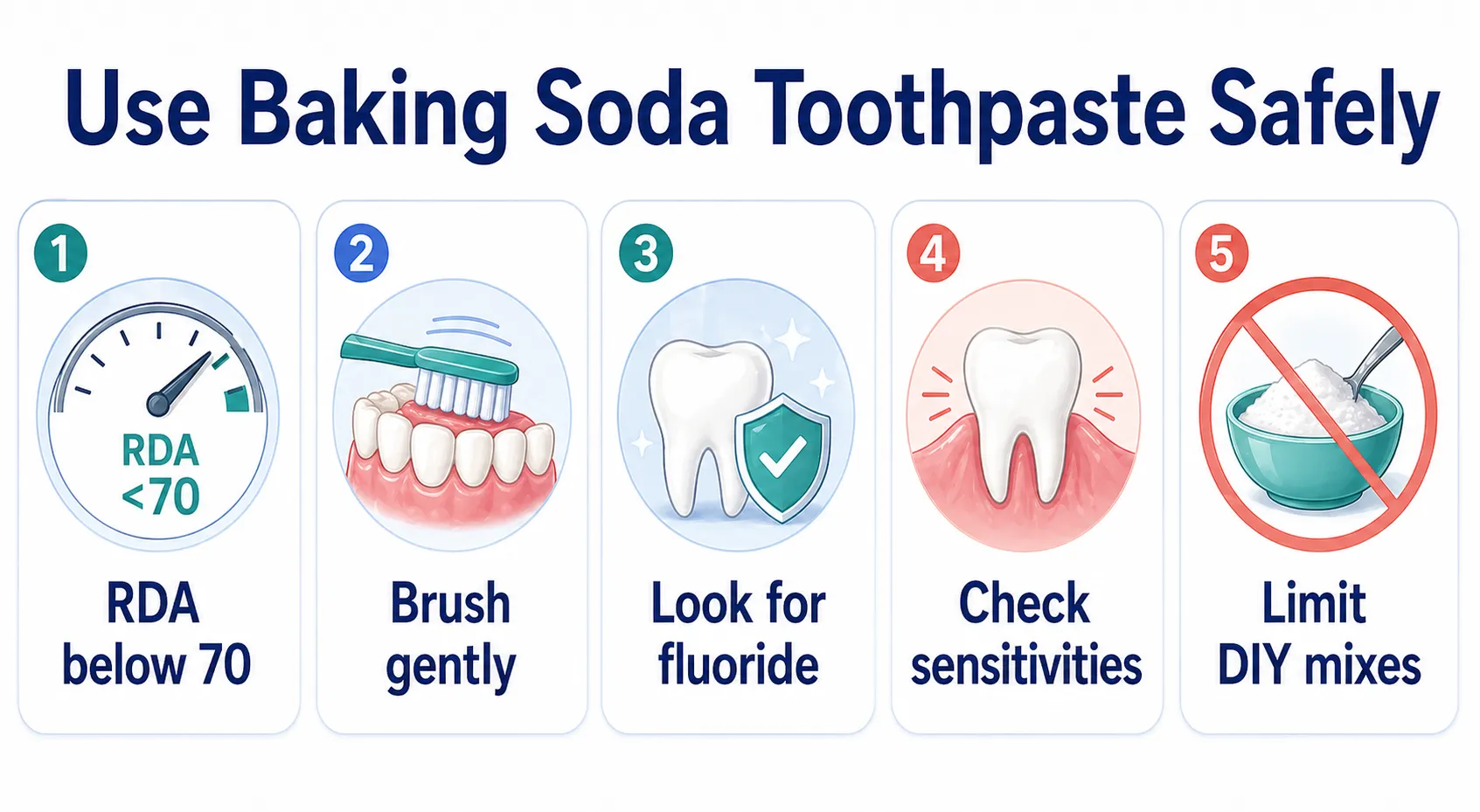 Baking soda toothpaste safe use board v1