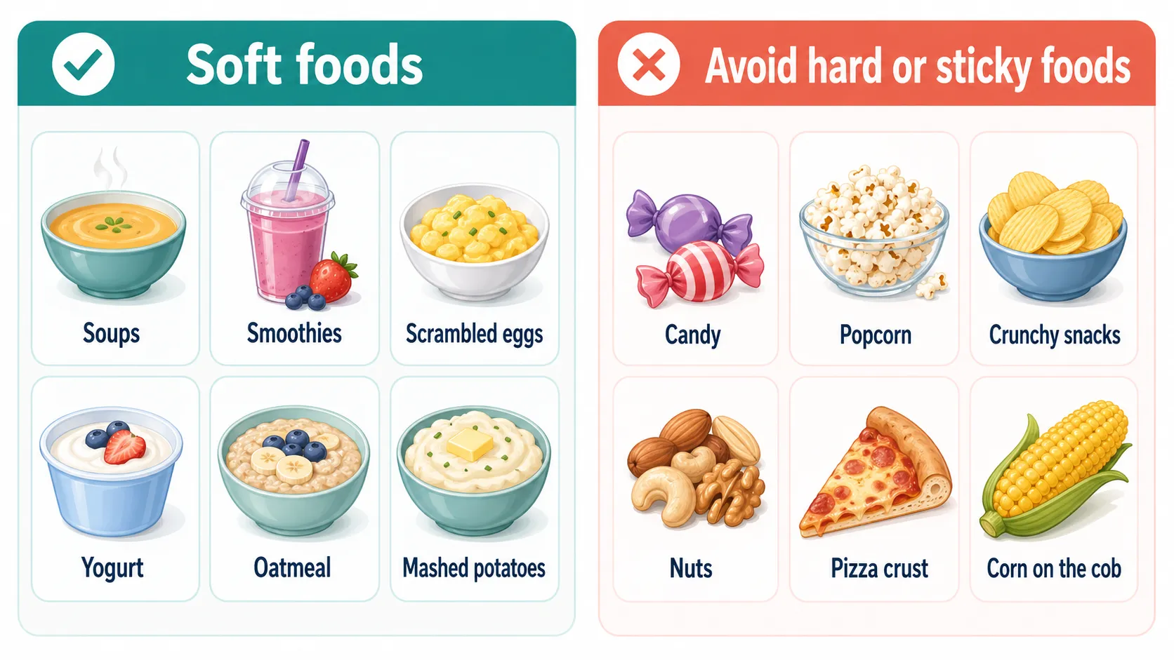 Braces foods do dont board v1