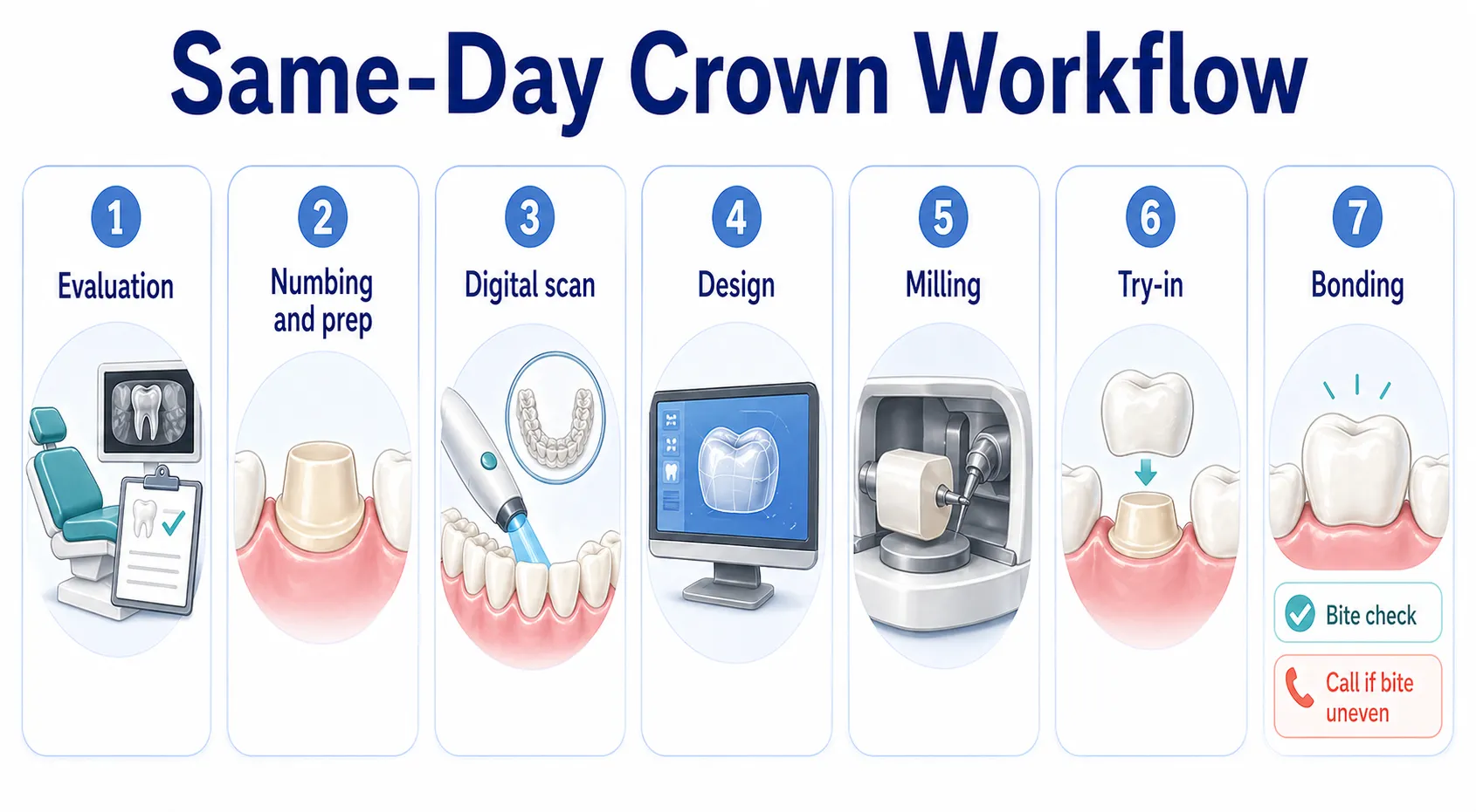 Cerec crown procedure workflow v1