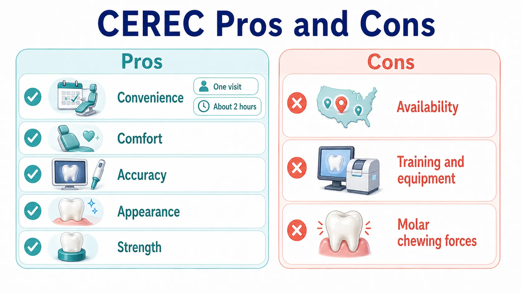 Cerec pros cons board v1