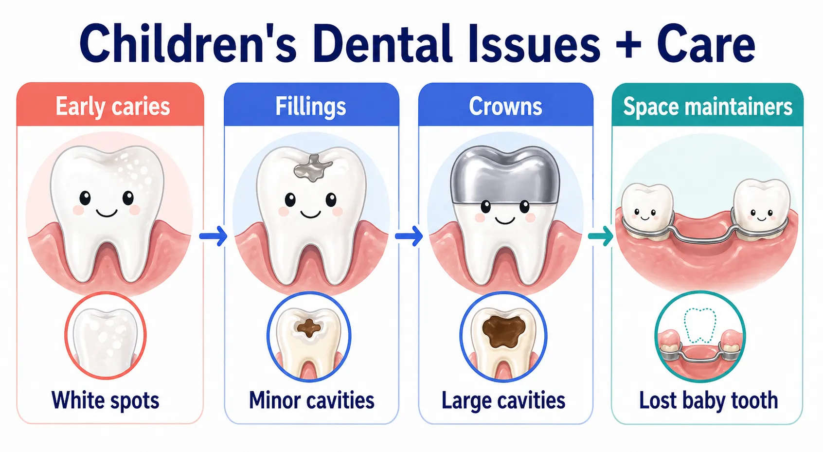 Child dental conditions treatment board v1