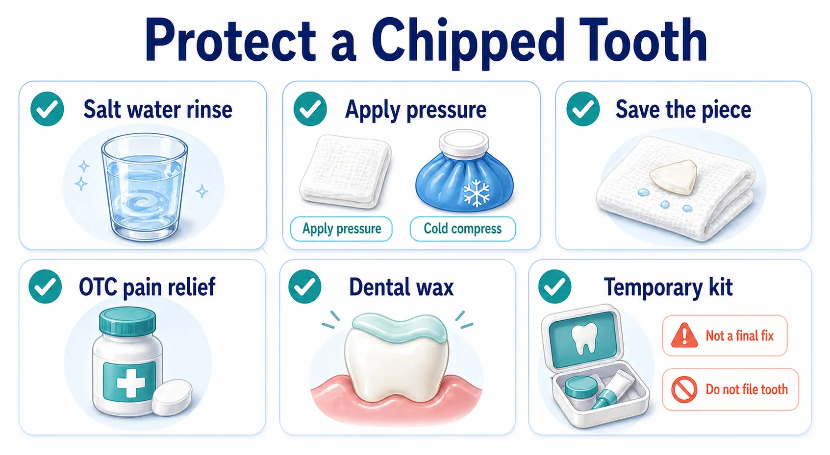 Chipped tooth protection checklist v1