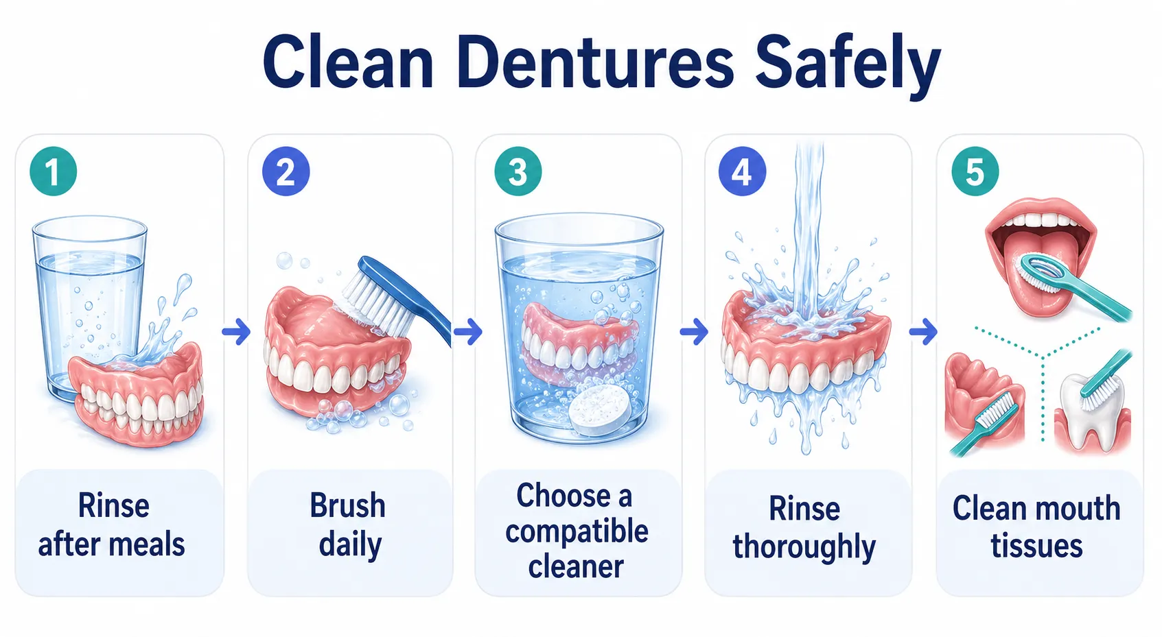 Denture cleaner safe use checklist v1