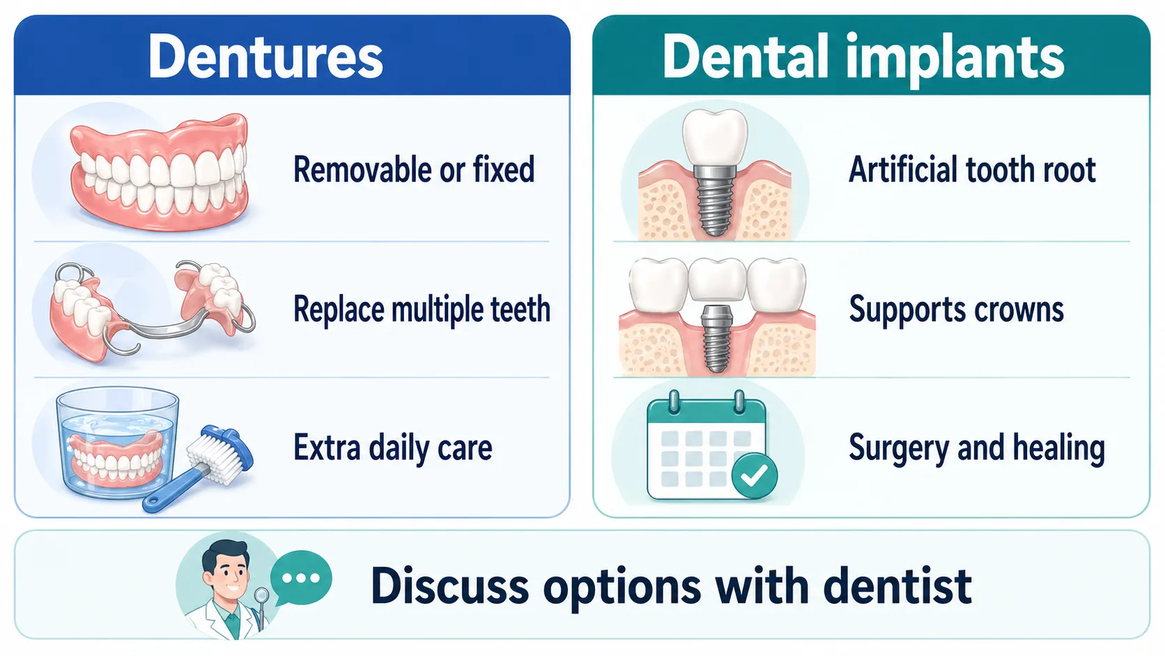 Dentures vs implants comparison v1