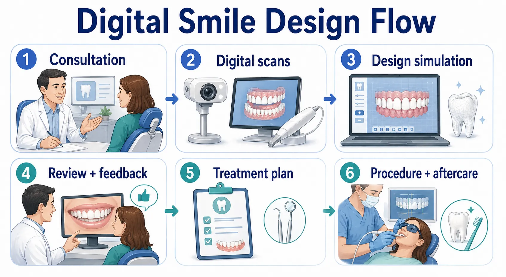 Digital smile design workflow v1