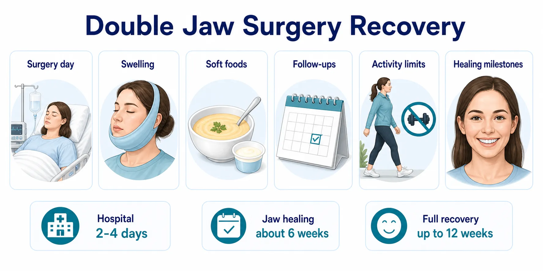 How Long Does it Take to Recover From Double Jaw Surgery? recovery timeline