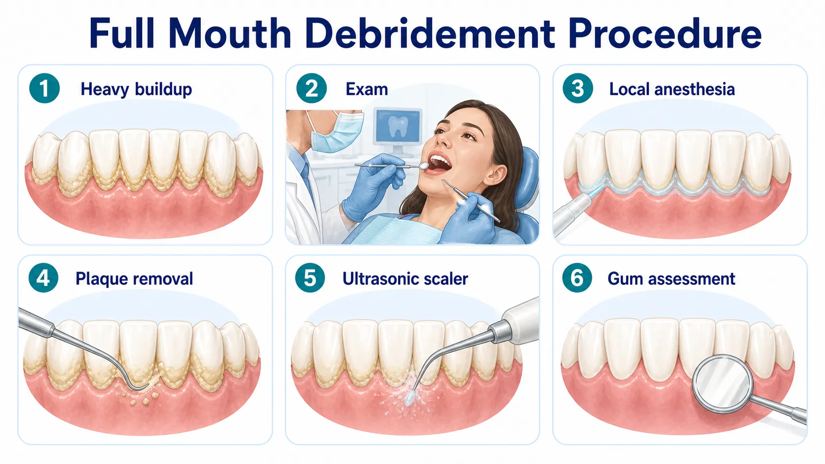 Full mouth debridement procedure workflow v1