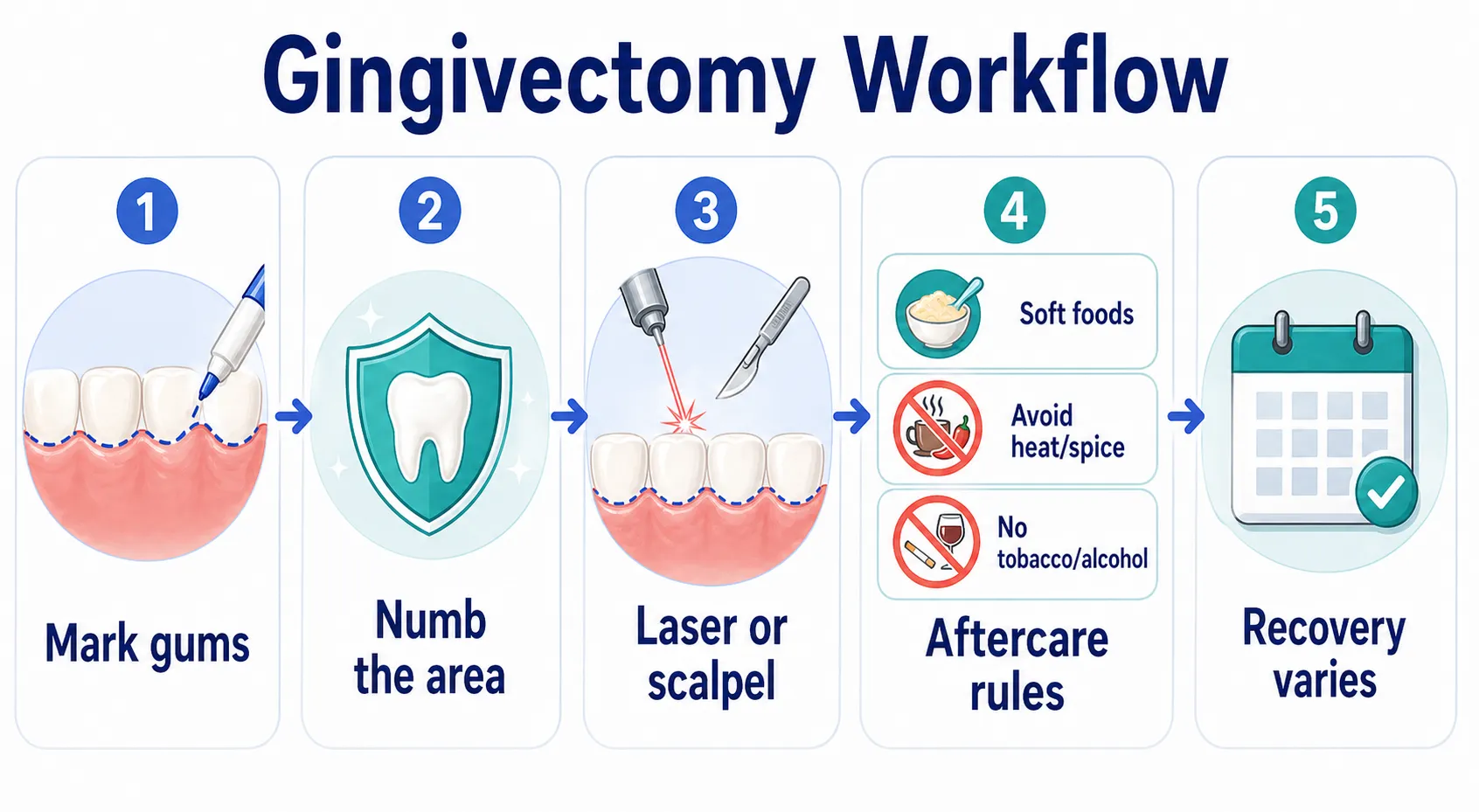 Gingivectomy procedure aftercare v1