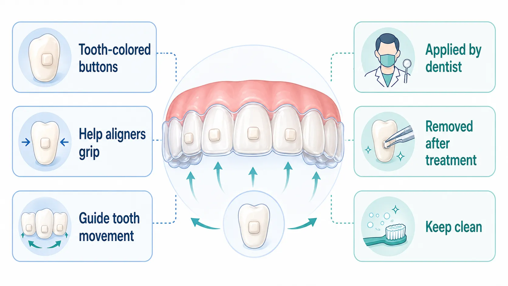 Invisalign attachments purpose workflow v1