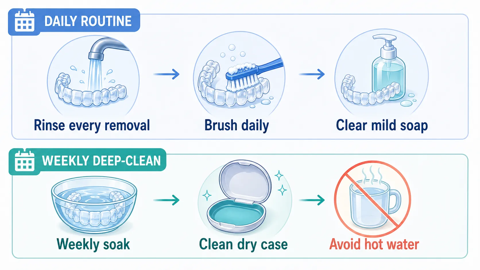 Invisalign cleaning routine workflow v1
