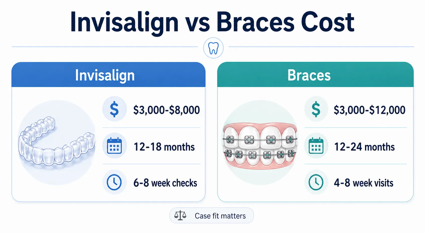Invisalign vs braces cost comparison v1