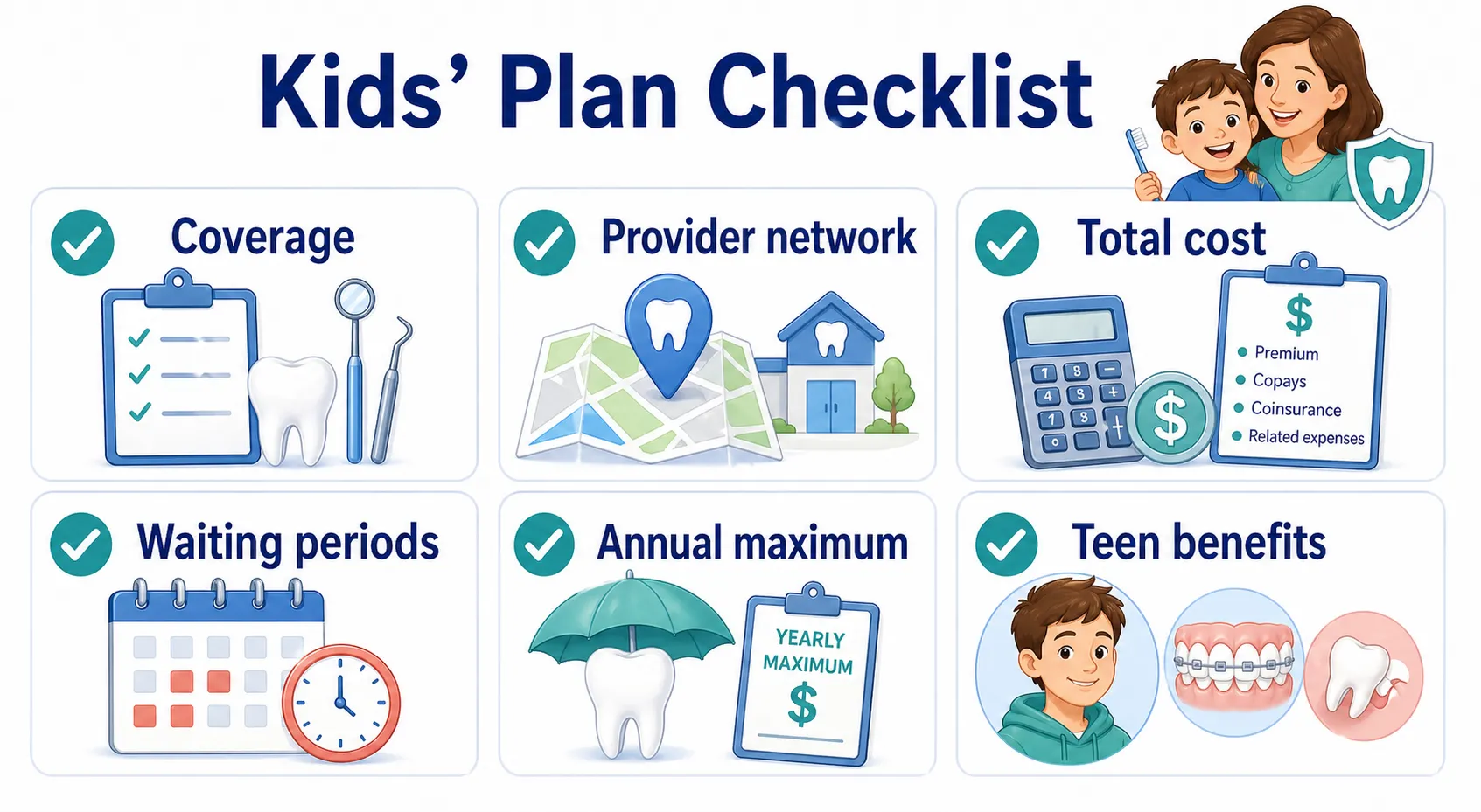 Kids dental insurance checklist v1