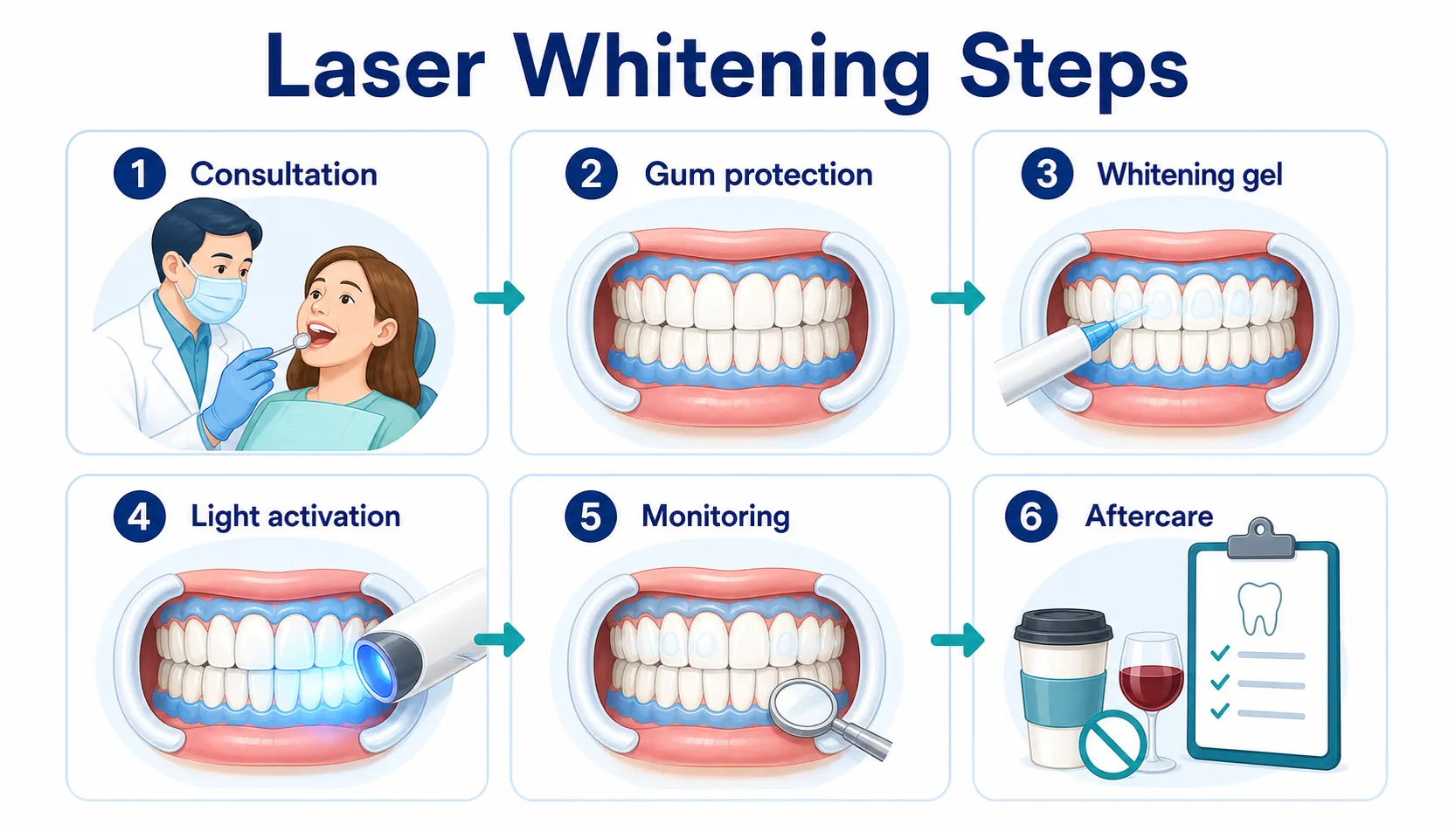 Laser whitening procedure workflow v2