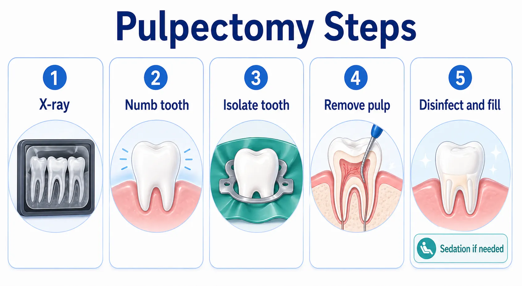 Pulpectomy procedure workflow v1