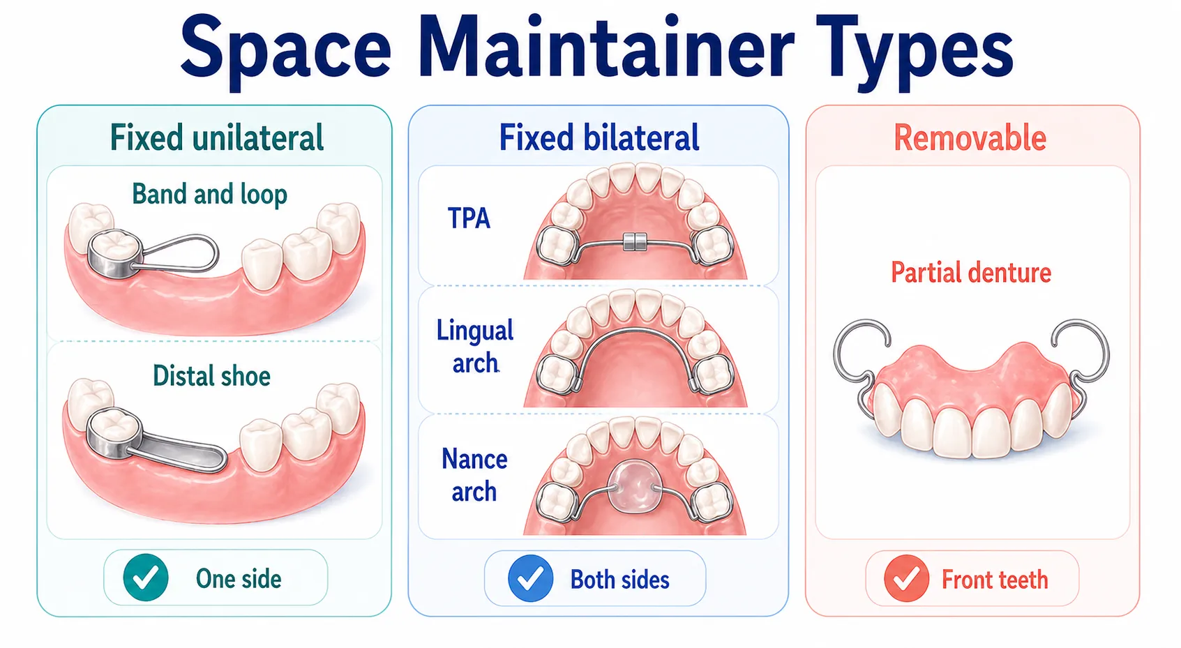 Space maintainer types board v1