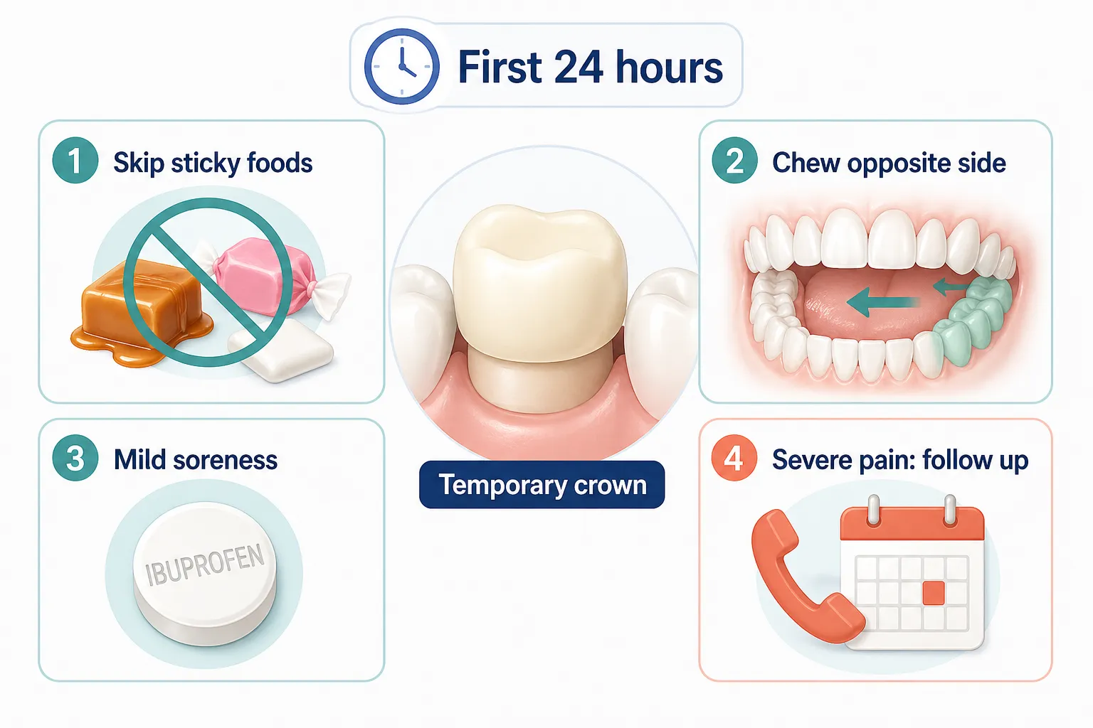 Temporary crown first 24 hours checklist v1