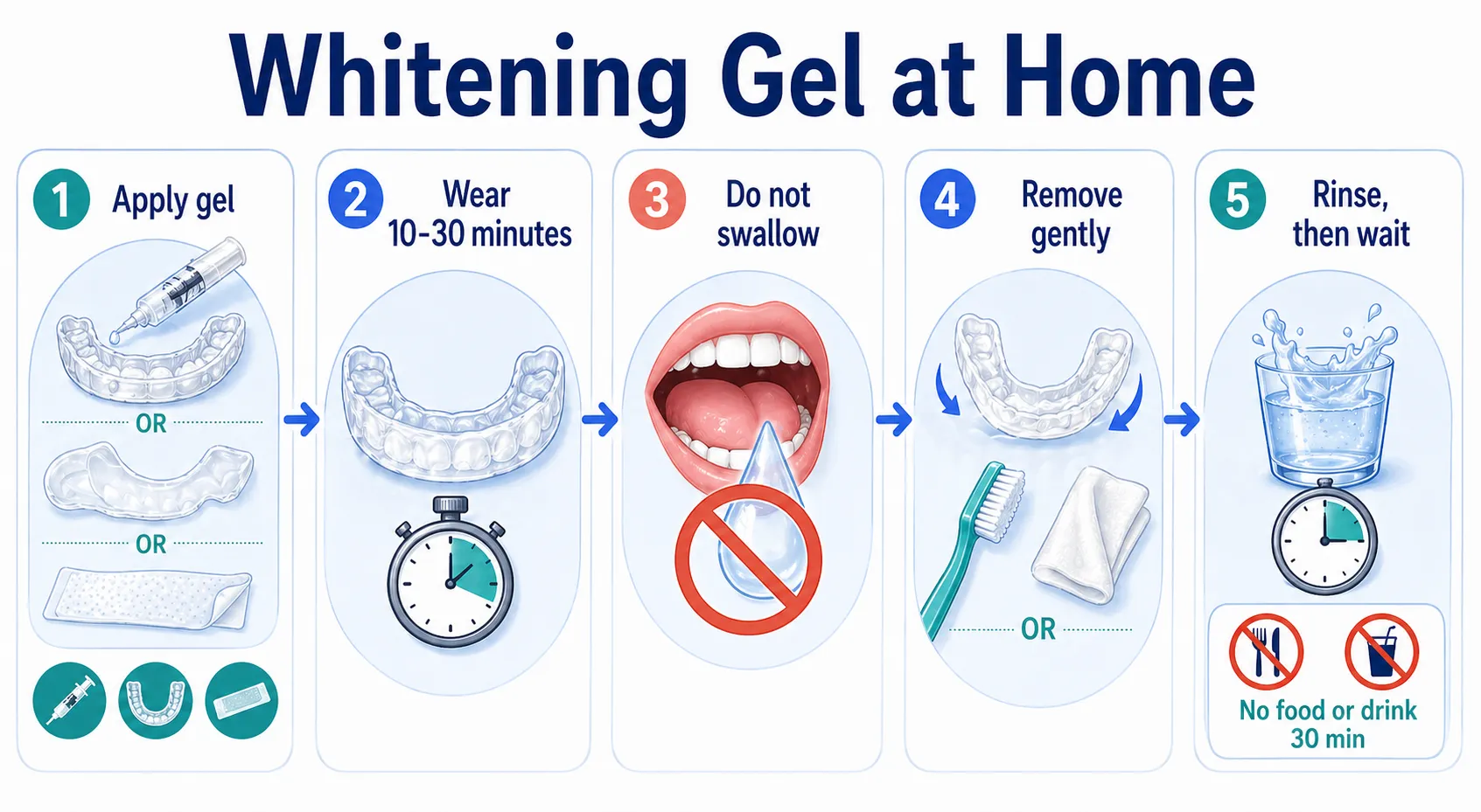 Whitening gel safe use workflow v1